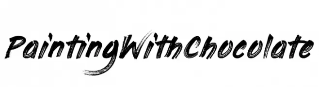 PaintingWithChocolate  Frei Schriftart Herunterladen