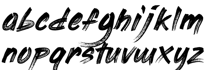 PaintingWithChocolate Font LOWERCASE