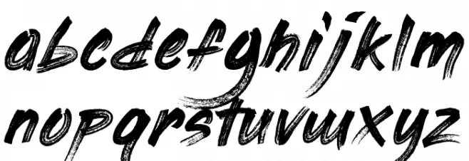 PaintingWithChocolate خط أحرف صغيرة