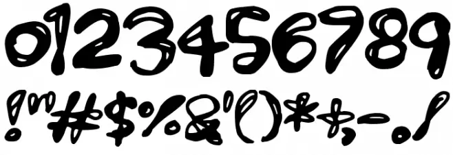 Paintling Font OTHER CHARS