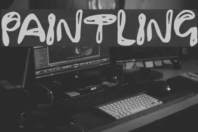 Paintling Font examples