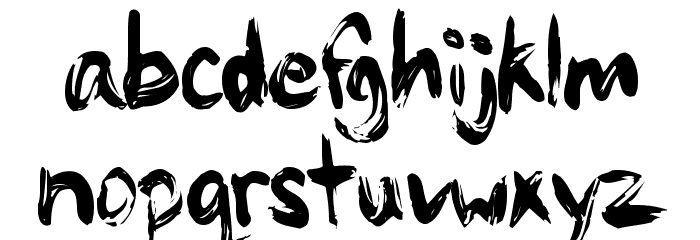 PaintyPaint 1 Font LOWERCASE