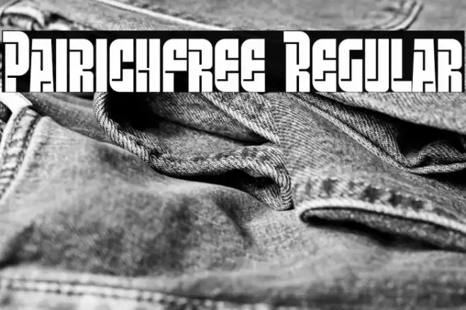 Pairich-free Regular Font examples
