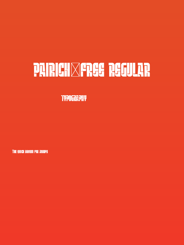 Pairich-free Regular Poster