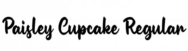 Paisley Cupcake Regular  नि: शुल्क फ़ॉन्ट्स डाउनलोड