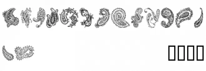 Paisley II फ़ॉन्ट लोअरकेस