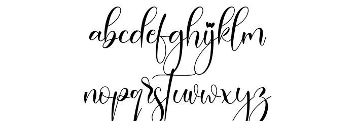 Paisley Font LOWERCASE