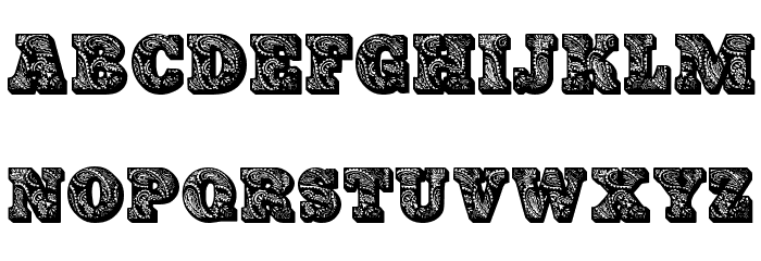 PaisleyCaps Font LOWERCASE