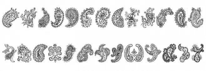 Paisley Fuentes MINÚSCULAS