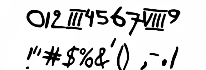 Paja Raja Font OTHER CHARS