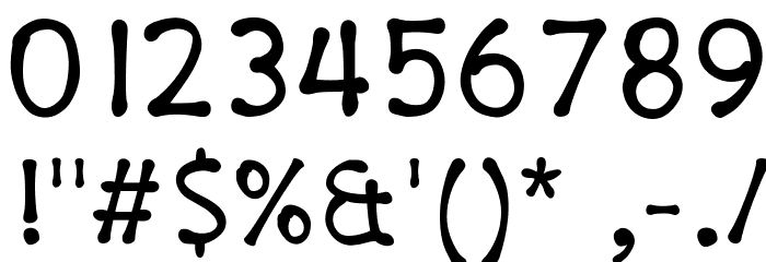 PajamaPants Font OTHER CHARS