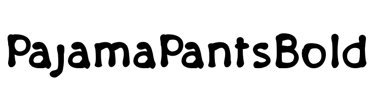 PajamaPantsBold Шрифта