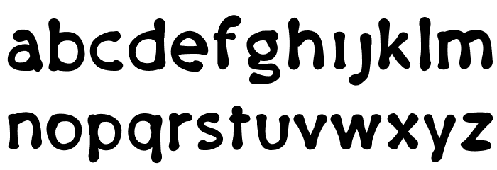 PajamaPantsBold Font LOWERCASE