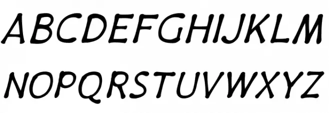 PajamaPantsItalic Шрифта ВЕРХНИЙ