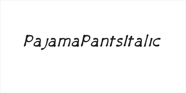 PajamaPantsItalic Logo