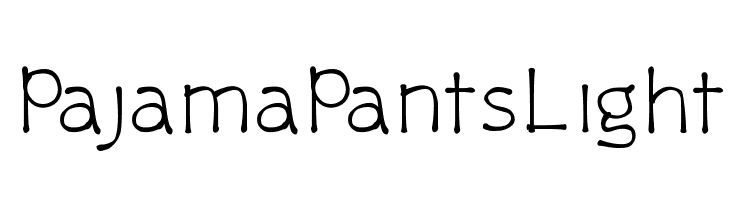 PajamaPantsLight  नि: शुल्क फ़ॉन्ट्स डाउनलोड