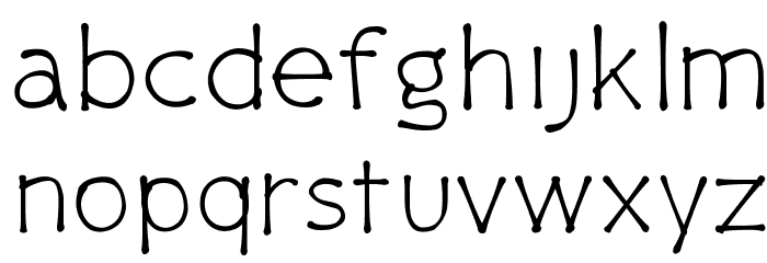 PajamaPantsLight Font LOWERCASE