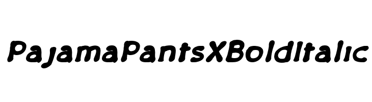 PajamaPantsXBoldItalic  नि: शुल्क फ़ॉन्ट्स डाउनलोड