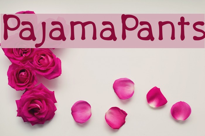PajamaPants Font examples