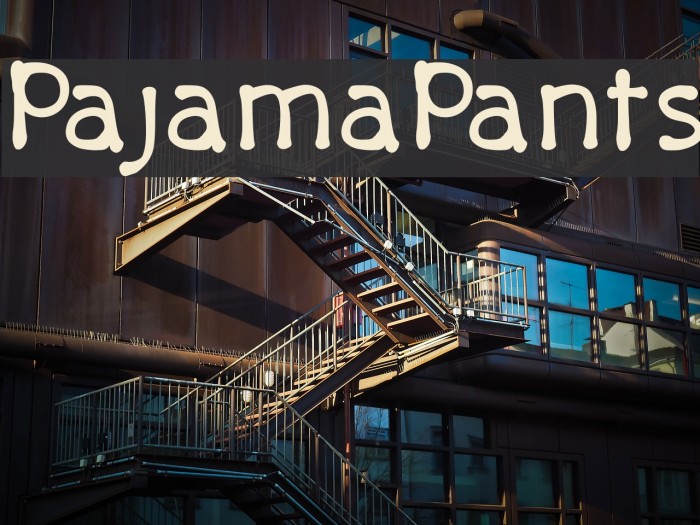 PajamaPants Font examples