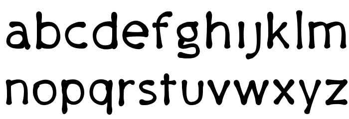 PajamaPants Font LOWERCASE