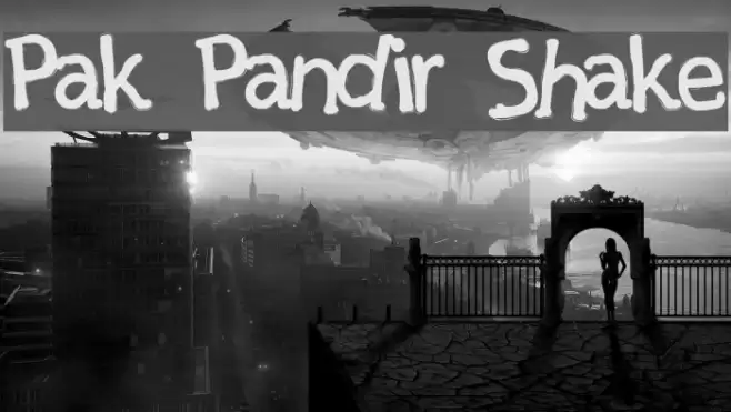 Pak Pandir Shake Font examples