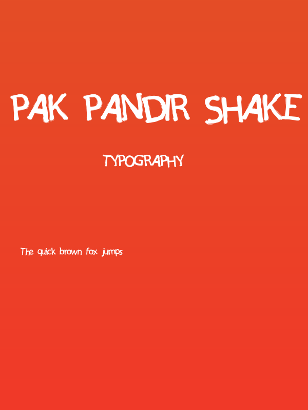 Pak Pandir Shake Poster