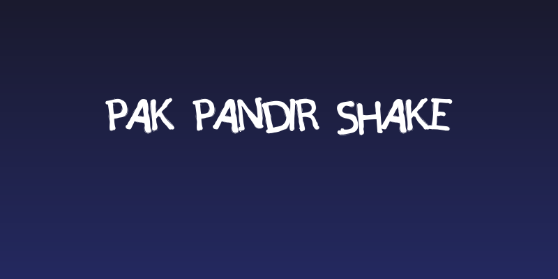 Pak Pandir Shake Social Header