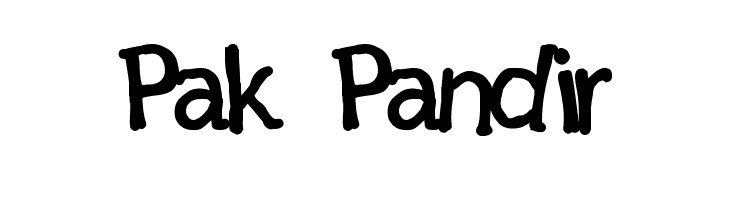 Pak Pandir Font