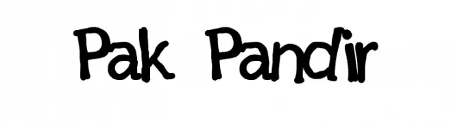 Pak Pandir  Frei Schriftart Herunterladen