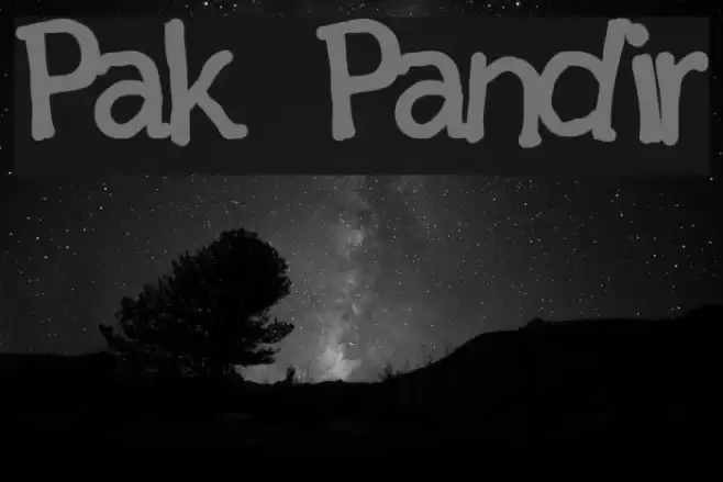 Pak Pandir Font examples