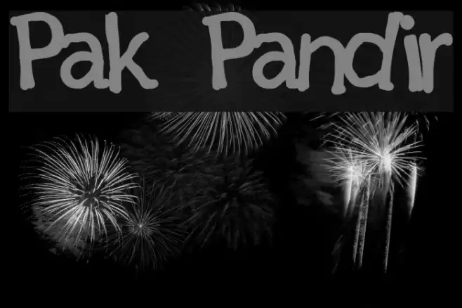 Pak Pandir Font examples