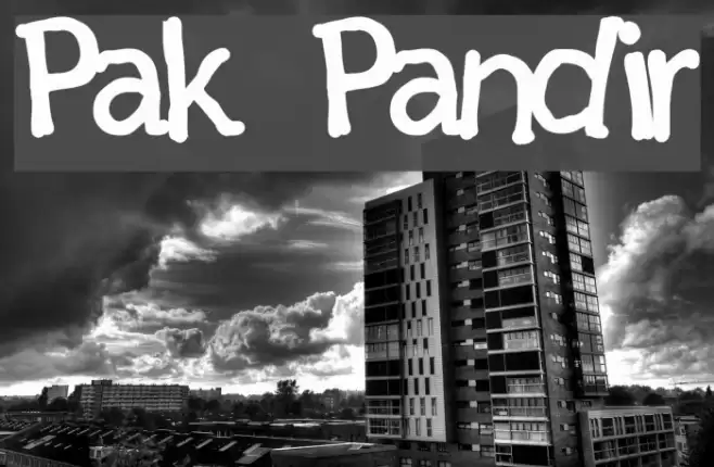 Pak Pandir Font examples