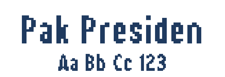 Pak Presiden Font Preview