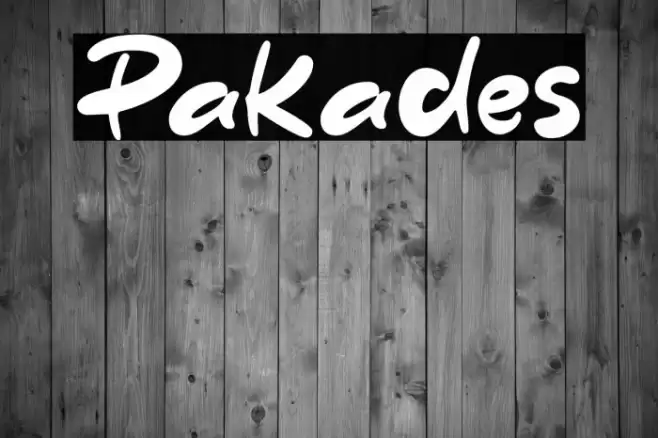 Pakades Font examples