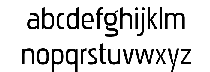 Pakenham Free Font LOWERCASE