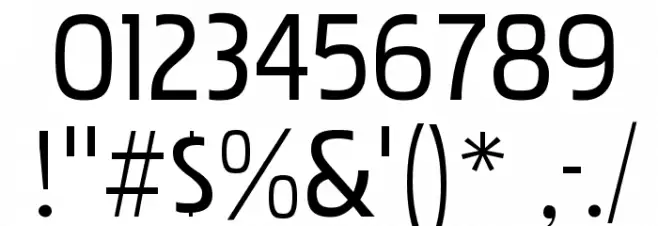 PakenhamRg-Regular Font OTHER CHARS