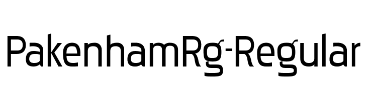 PakenhamRg-Regular  नि: शुल्क फ़ॉन्ट्स डाउनलोड