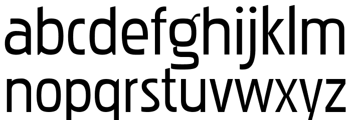 PakenhamRg-Regular Font LOWERCASE
