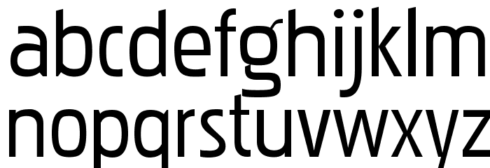 PakenhamRg-Regular Font LOWERCASE