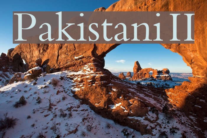 Pakistani II Font examples
