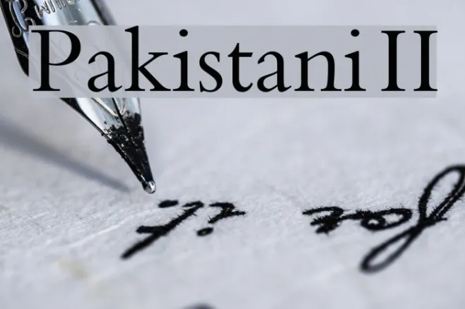 Pakistani II Example 3