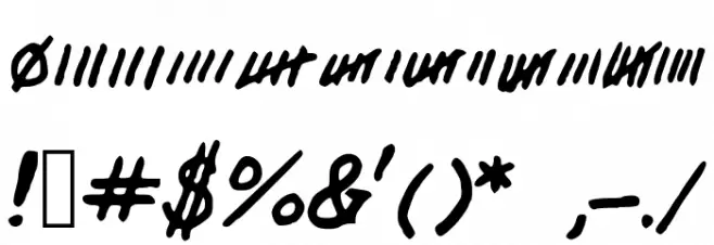 PalGen Font OTHER CHARS