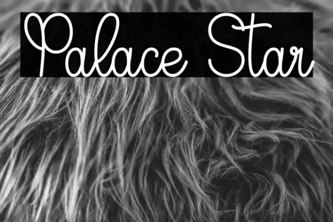 Palace Star Font examples