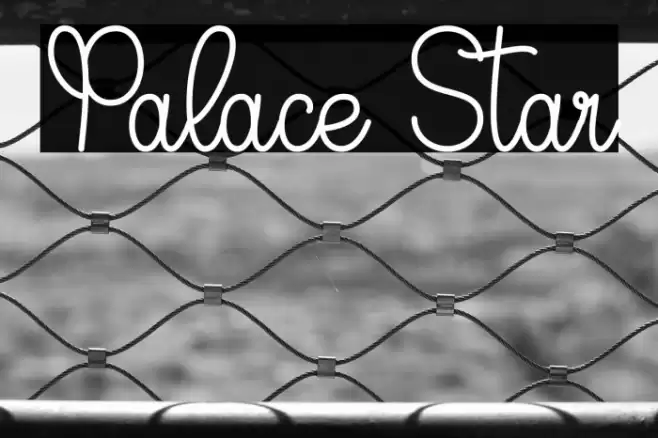 Palace Star Font examples