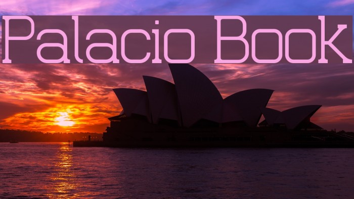 Palacio Book Font examples