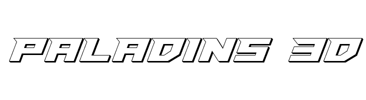Paladins 3D Fonte