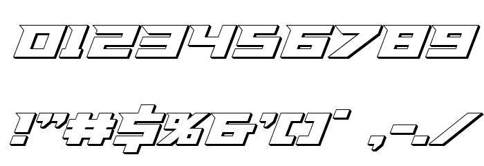 Paladins 3D Font OTHER CHARS