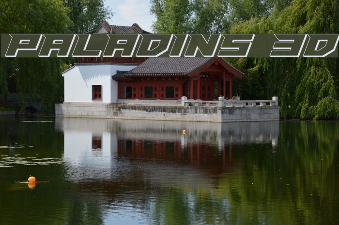Paladins 3D Font examples