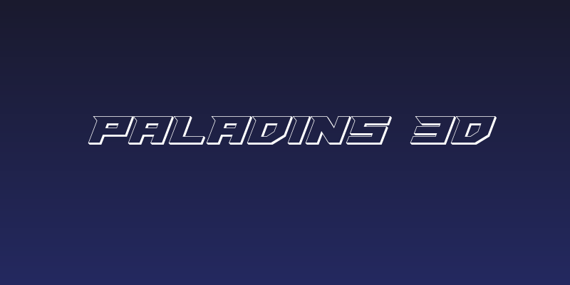 Paladins 3D Social Header